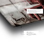 Wallity Cuadro decorativo de cristal templado Banksy 1888 - 70 x 100 cm